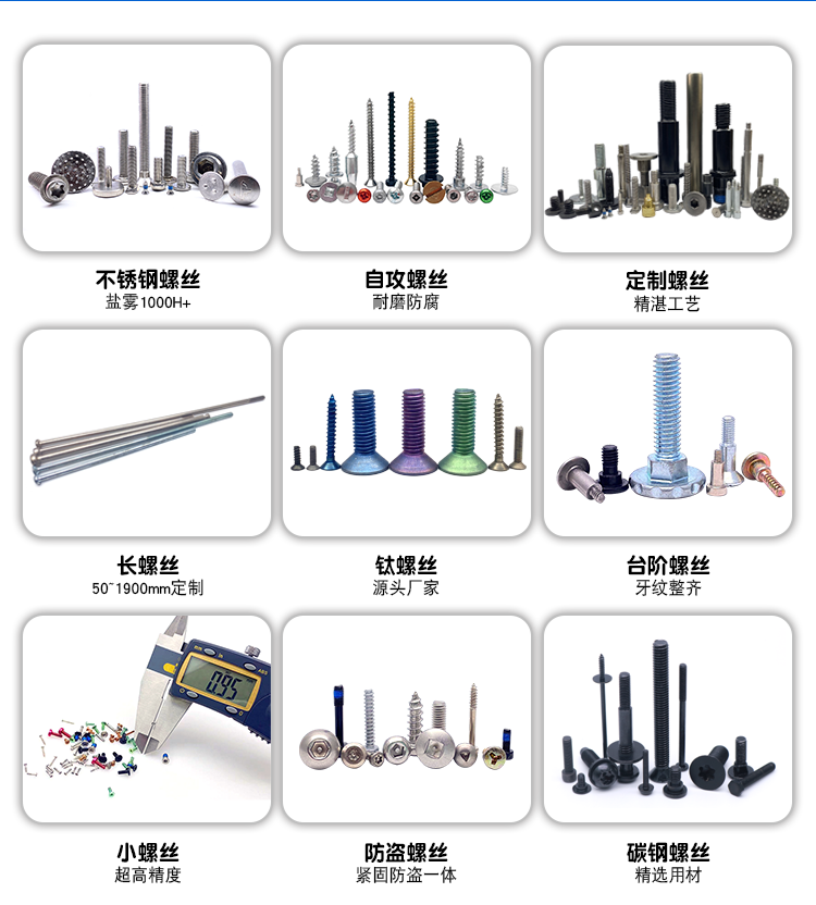 不銹鋼螺絲定制
